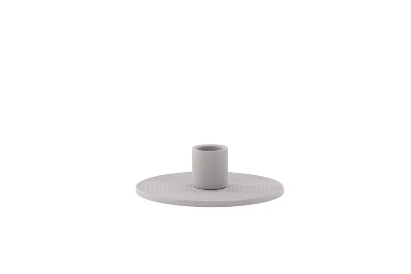 Dian Ljusstake 12x4 cm - Grå - Inredning - Ljus & dofter - Ljusstake & ljuslykta - Kandelaber & bordsljusstake