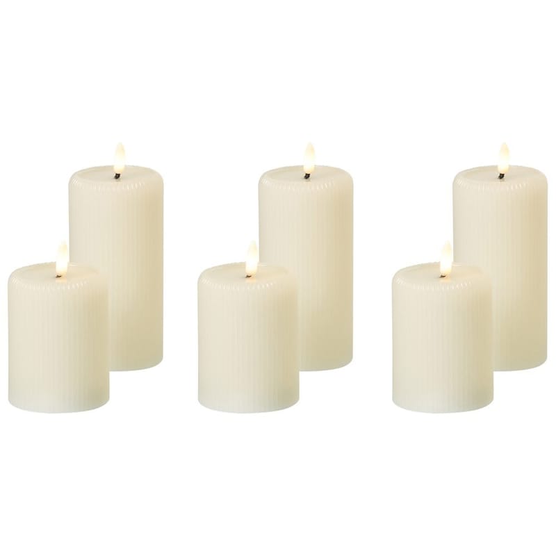 LED-ljus Noisette Set med 6 - Vit - Inredning - Julpynt & helgdekoration - Julpynt & juldekoration - Julljus
