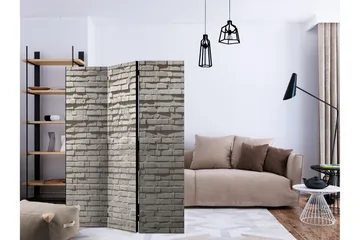 Rumsavdelare - Brick Wall: Minimalism 135x172 - Artgeist sp. z o. o. - Inredning - Rumsavdelare - Vikskärm