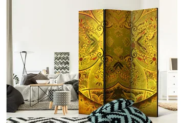 Rumsavdelare Mandala: Golden Power I 135x172 cm - Artgeist sp. z o. o. - Inredning - Rumsavdelare - Vikskärm
