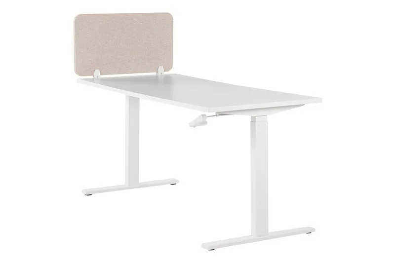 Skiljevägg för skrivbord Wally Beige, 72x2x40 cm - Beige, 72x2x40 cm - Inredning - Rumsavdelare - Skärmvägg