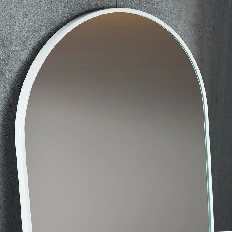 Golvspegel rund 700x1850mm - vit - Inredning - Speglar - Helkroppsspegel