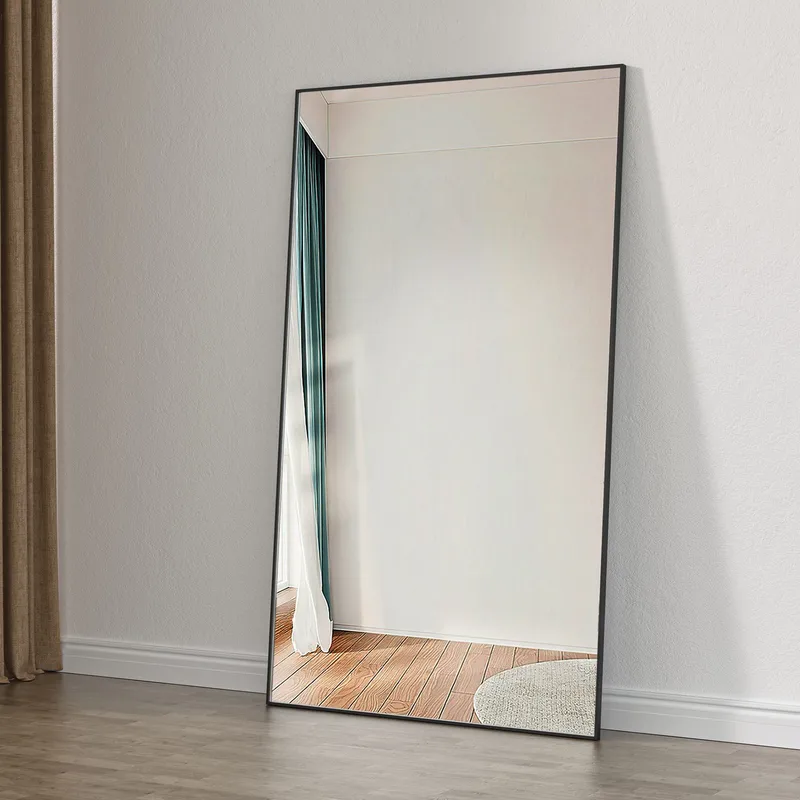Helkroppsspegel 100x170cm | Svart aluminiumram | BLANCHE - Inredning - Speglar - Helkroppsspegel