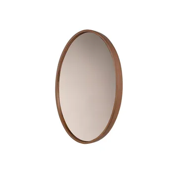 Lorys Vägghängd Spegel Oval 45 cm - Brun/Vit - Inredning - Speglar - Väggspegel