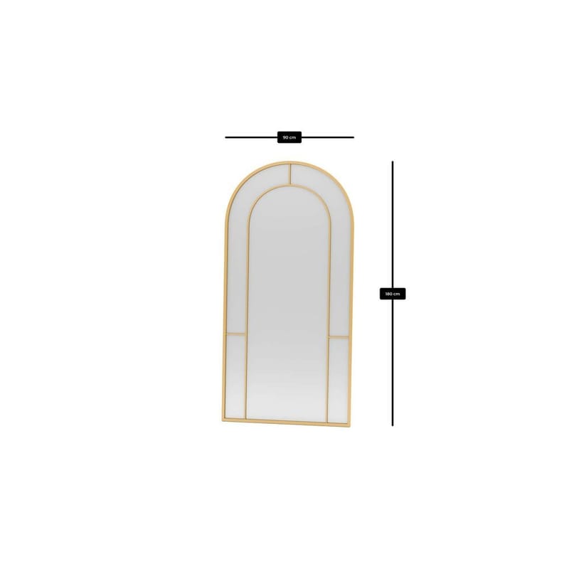 Navricon Golvspegel 90x180 cm - Guld - Inredning - Speglar - Helkroppsspegel