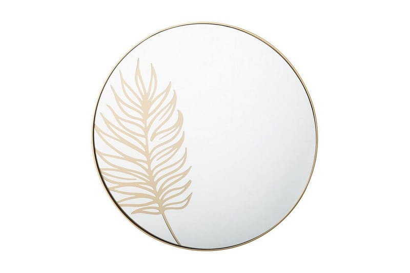 Cherilus Spegel Rund 57 cm - Guld - Inredning - Speglar - Sminkspegel