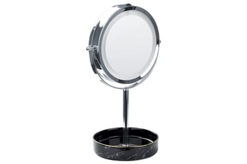 Sminkspegel Savoie Silver/Svart - Silver/Svart - Inredning - Speglar - Spegel med belysning