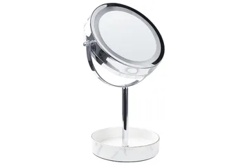 Sminkspegel Savoie Silver/Vit - Silver/Vit - Inredning - Speglar - Spegel med belysning
