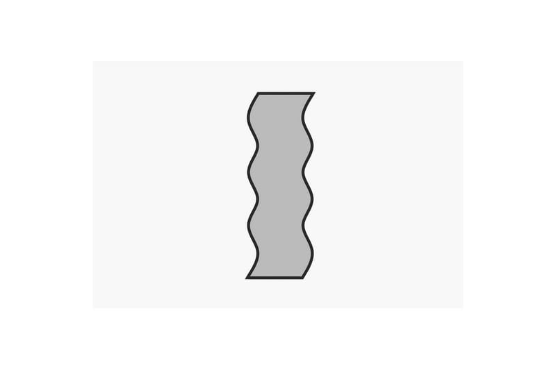 Spegel Safidon Vit / Svart, Vit / Svart