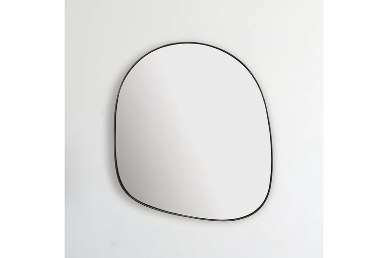 Spegel Wohnling Asymmetrisk tjock metallram oval 60 cm - Inredning - Speglar - Väggspegel
