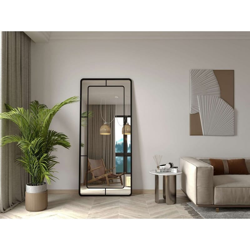 Sylron Golvspegel 80x180 cm - Svart - Inredning - Speglar - Helkroppsspegel