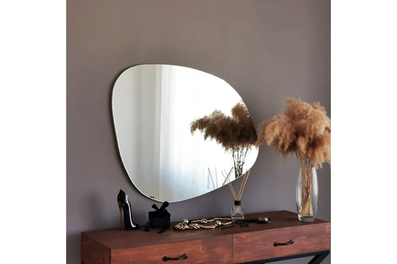 Asymmetrisk Spegel 67x85 cm - Svart - Inredning - Speglar - Väggspegel