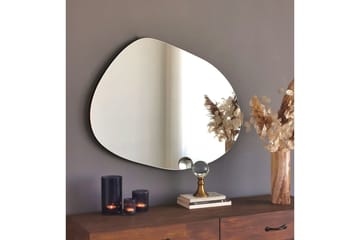 Asymmetrisk Spegel 75x55 cm - Svart - Inredning - Speglar - Väggspegel