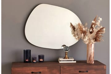 Asymmetrisk Spegel 75x55 cm - Svart - Inredning - Speglar - Väggspegel