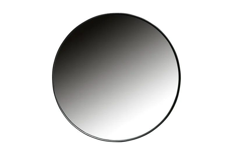 Biella Spegel 50 cm Rund, Svart