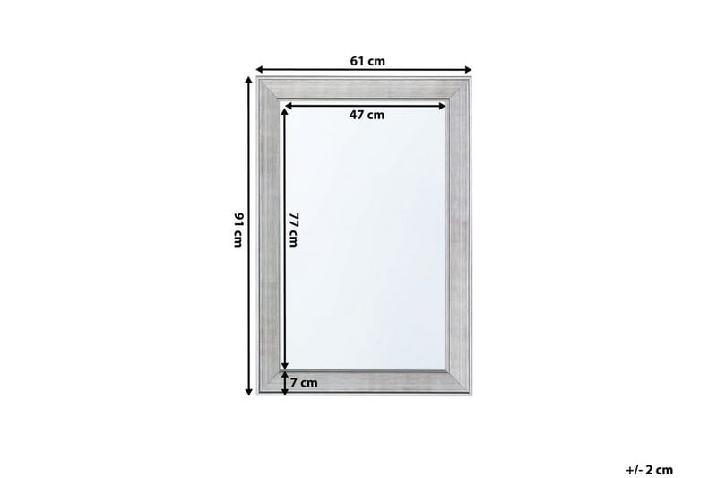 Bubry Spegel 61 cm - Silver - Inredning - Speglar - Väggspegel