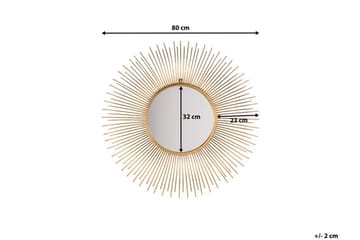 Cilly Spegel 76 cm - Guld - Inredning - Speglar - Väggspegel