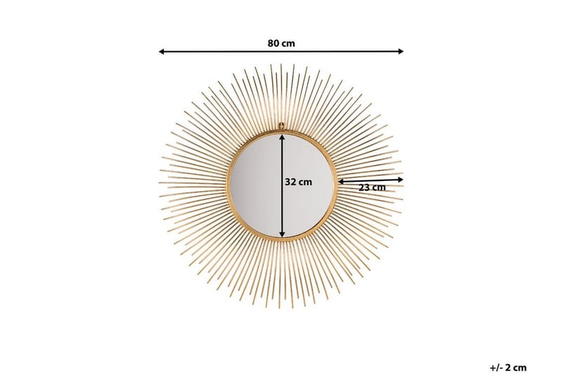 Cilly Spegel 76 cm - Guld - Inredning - Speglar - Väggspegel