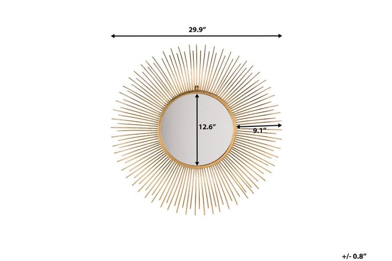 Cilly Spegel 76 cm - Guld - Inredning - Speglar - Väggspegel