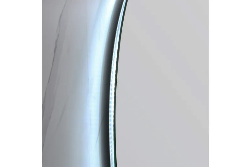 Felicia Spegel med LED-belysning Rund 80 cm Silver - Hus & renovering - Kök & bad - Badrum - Badrumsmöbler & badrumsinredning - Badrumsspegel