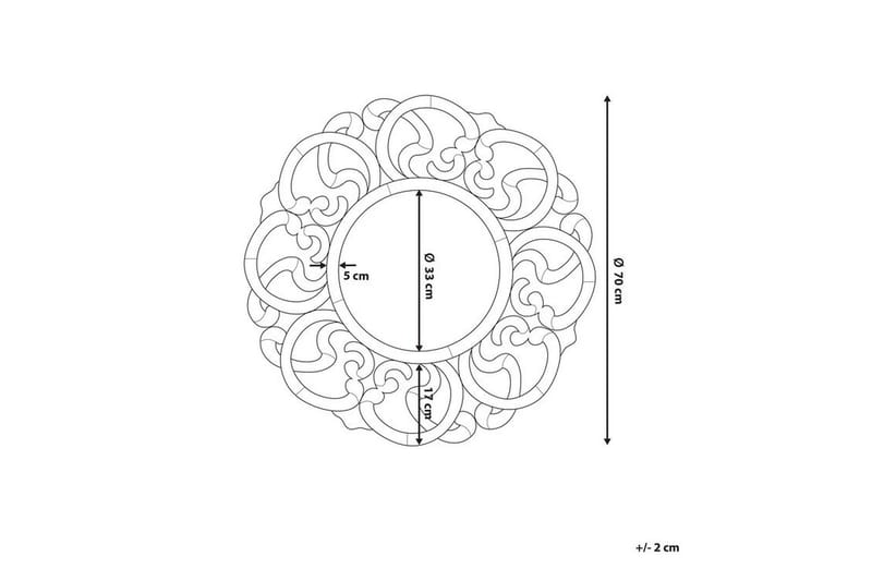 Mornai| Spegel 70 cm - Silver - Inredning - Speglar - Väggspegel