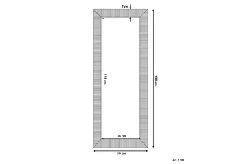 Nauetta Spegel 50x130 cm - Silver - Inredning - Speglar - Väggspegel