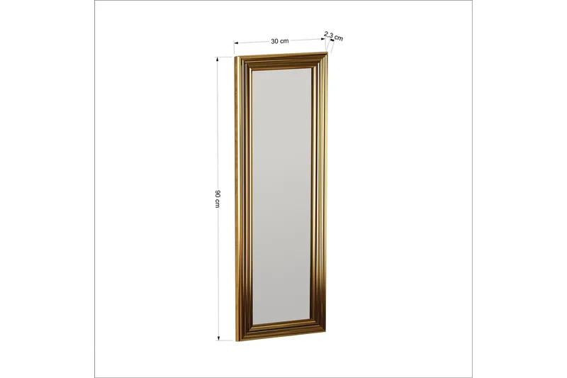 Ovea Spegel 30 cm Rektangulär - Guld - Inredning - Speglar - Väggspegel