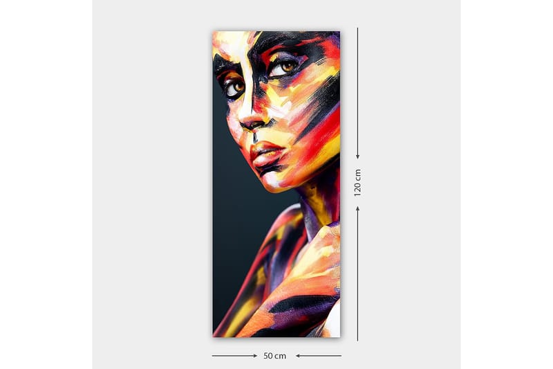 Canvastavla DKY People Flerfärgad - 50x120 cm - Inredning - Tavlor & konst - Canvastavlor