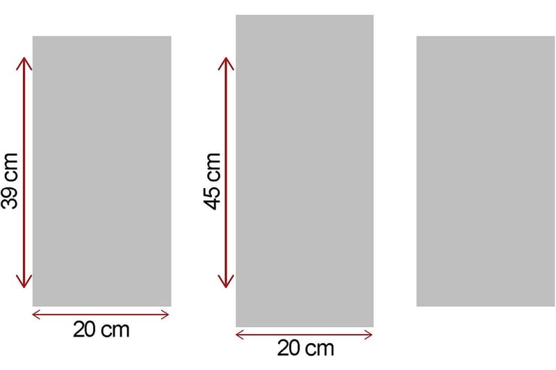 Canvastavla Scenic 3-pack Flerfärgad - 20x39 cm - Inredning - Tavlor & konst - Canvastavlor