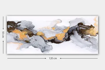 Canvastavla YTY Abstract & Fractals Flerfärgad - 120x50 cm - Inredning - Tavlor & konst - Canvastavlor