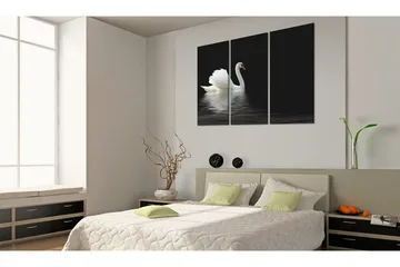 Tavla A lonely white swan 90x60 - Artgeist sp. z o. o. - Inredning - Tavlor & konst - Canvastavlor