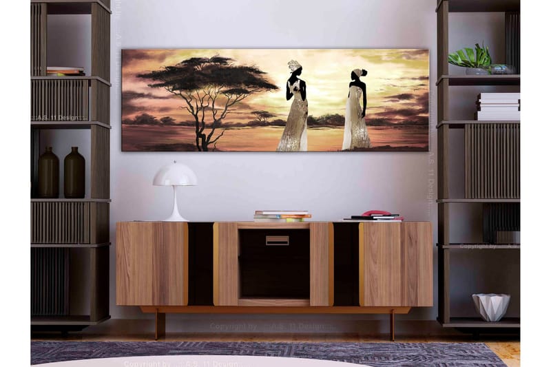 Tavla African Goddesses (1 Part) Narrow 120x40 - Inredning - Tavlor & konst - Canvastavlor