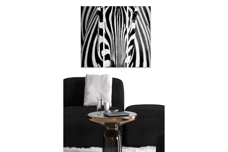Tavla Animal 3-pack Flerfärgad - 20x50 cm - Inredning - Tavlor & konst - Canvastavlor