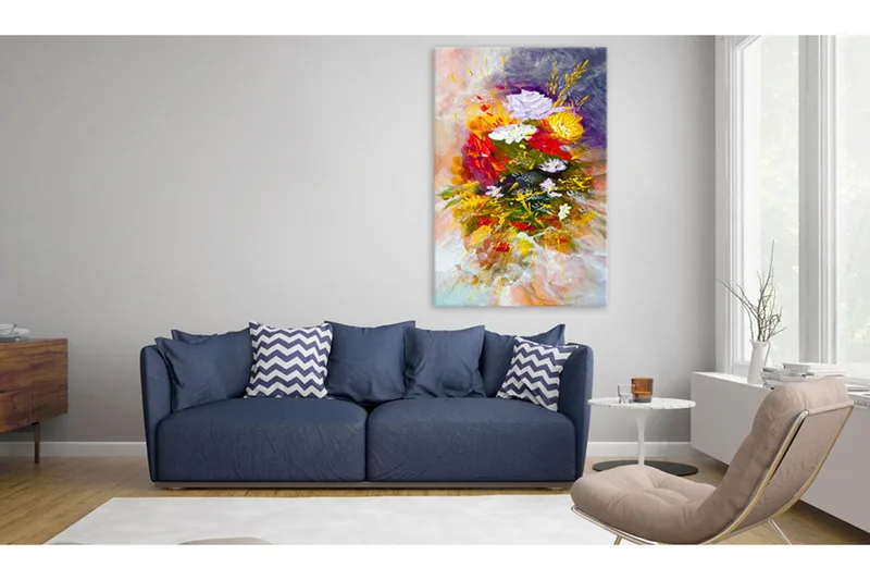 Tavla Blommor i augusti 80x120 - Artgeist sp. z o. o. - Inredning - Tavlor & konst - Canvastavlor