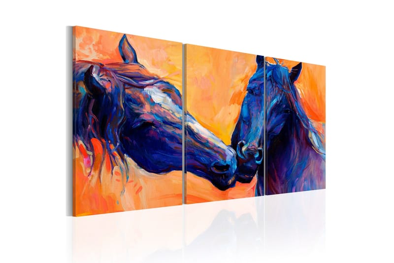 Tavla Blue Horses 120x60 - Artgeist sp. z o. o. - Inredning - Tavlor & konst - Canvastavlor