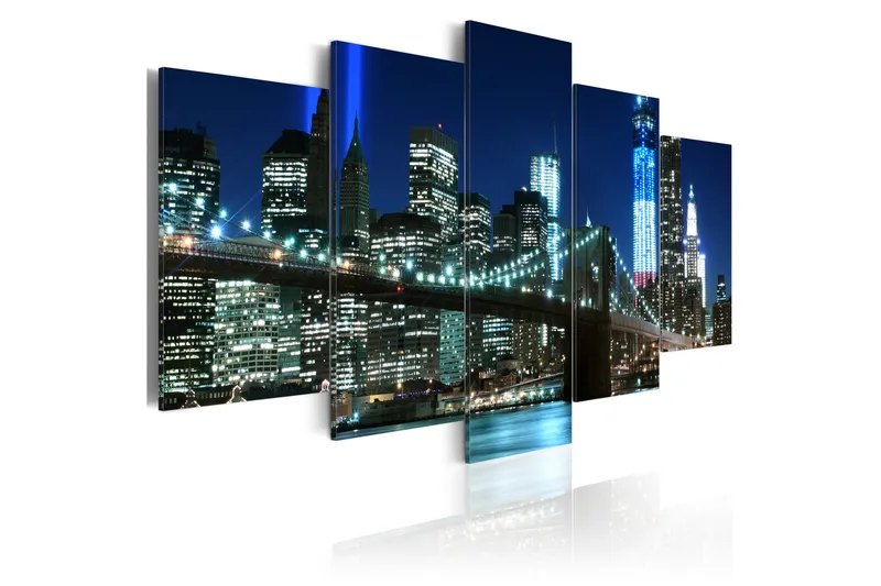Tavla Blue Nyc 200x100 - Artgeist sp. z o. o. - Inredning - Tavlor & konst - Canvastavlor