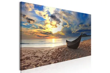 Tavla Boat on the Beach (1 Part) Narrow 150x50 - Inredning - Tavlor & konst - Canvastavlor