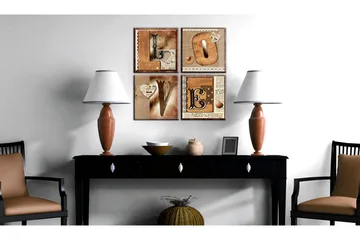 Tavla Boken Om Kärlek 80x80 - Artgeist sp. z o. o. - Inredning - Tavlor & konst - Canvastavlor