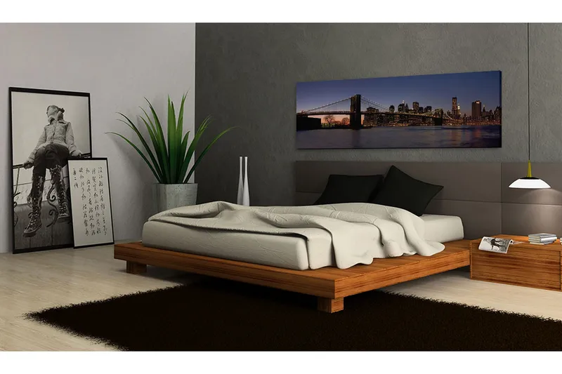 Tavla Brooklyn Bridge Panorama 135x45 cm - Inredning - Tavlor & konst - Canvastavlor