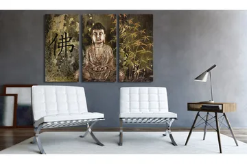 Tavla Buddha statue 90x60 - Artgeist sp. z o. o. - Inredning - Tavlor & konst - Canvastavlor