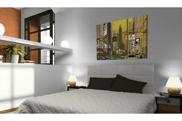 Tavla Cartoon NYC 90x60 - Artgeist sp. z o. o. - Inredning - Tavlor & konst - Canvastavlor