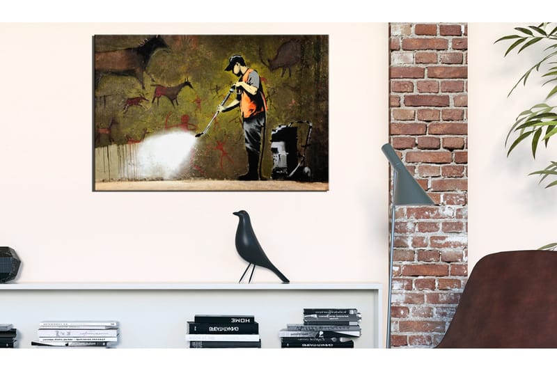 Tavla Cave Painting by Banksy 120x80 cm - Inredning - Tavlor & konst - Canvastavlor