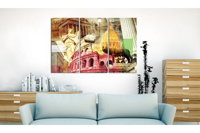 Tavla Charming Rome triptych 90x60 - Artgeist sp. z o. o. - Inredning - Tavlor & konst - Canvastavlor