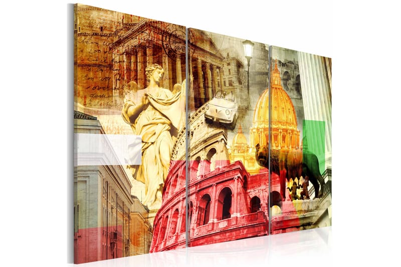 Tavla Charming Rome triptych 90x60 - Artgeist sp. z o. o. - Inredning - Tavlor & konst - Canvastavlor