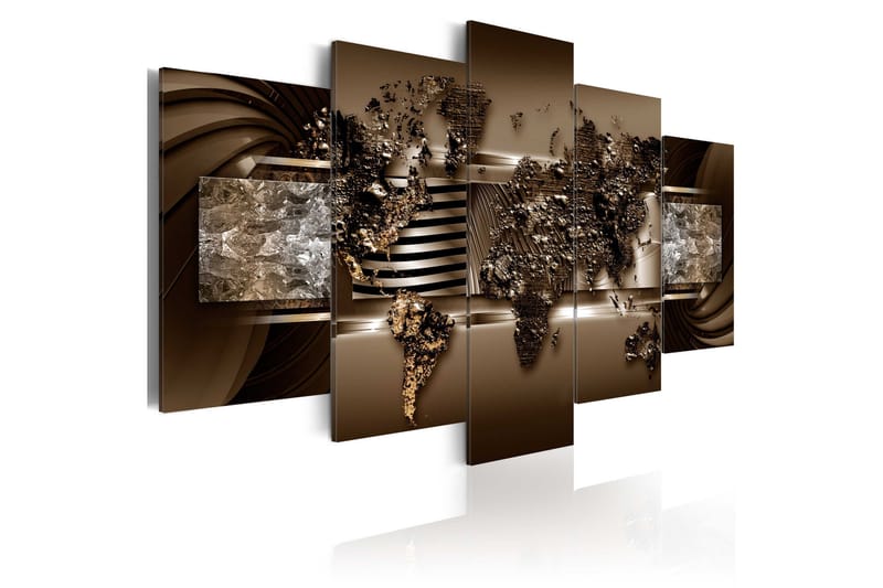 Tavla Chocolate Map 100x50 - Artgeist sp. z o. o. - Inredning - Tavlor & konst - Canvastavlor