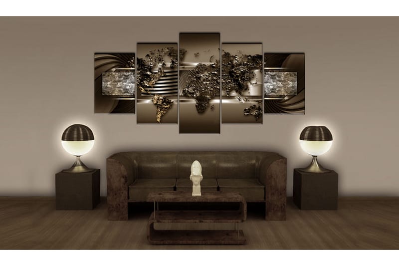 Tavla Chocolate Map 100x50 - Artgeist sp. z o. o. - Inredning - Tavlor & konst - Canvastavlor