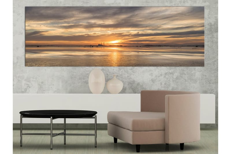 Tavla Cloudy Evening (1 Part) Narrow 135x45 - Inredning - Tavlor & konst - Canvastavlor