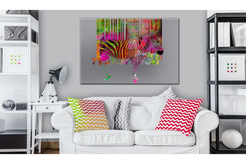 Tavla Code of Zebra 60x40 cm - Inredning - Tavlor & konst - Canvastavlor
