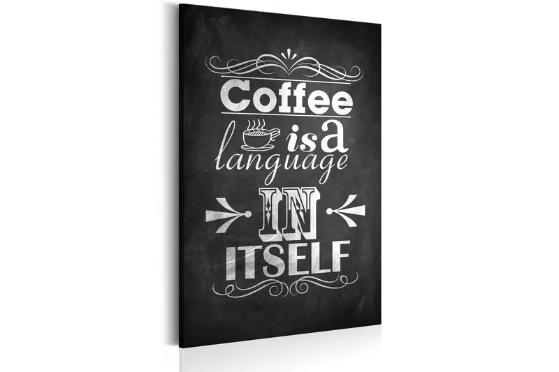 Tavla Coffee Language 40x60 - Artgeist sp. z o. o. - Inredning - Tavlor & konst - Canvastavlor