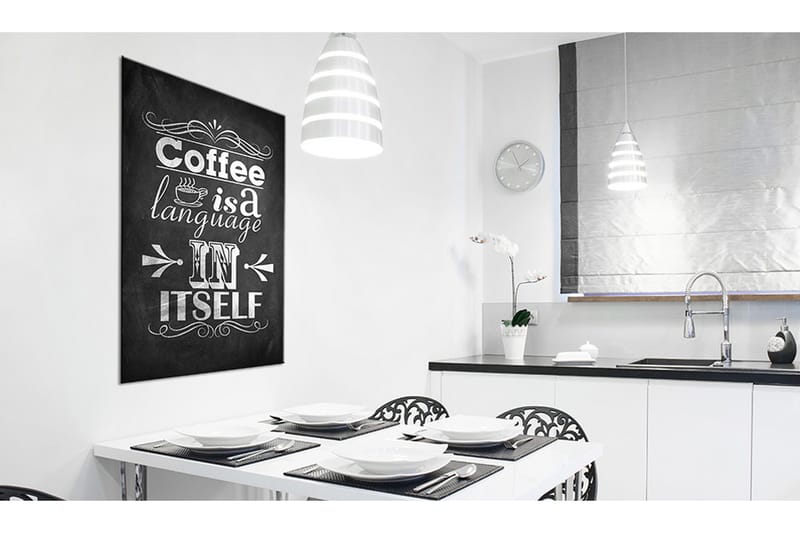 Tavla Coffee Language 80x120 cm - Inredning - Tavlor & konst - Canvastavlor
